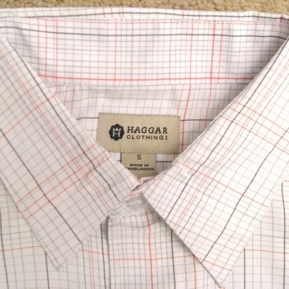 Haggar Short Sleeve Button Down Shirt NEW - Picture 4 of 6